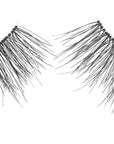 Pair of Ardell Naked Lash 427 false lashes side by side with a slightly flared effect to visually widen eyes