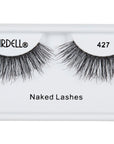 Pair of Ardell Naked Lash 427 faux lashes in inner packaging labeled "Ardell", "427", & "Naked Lashes"