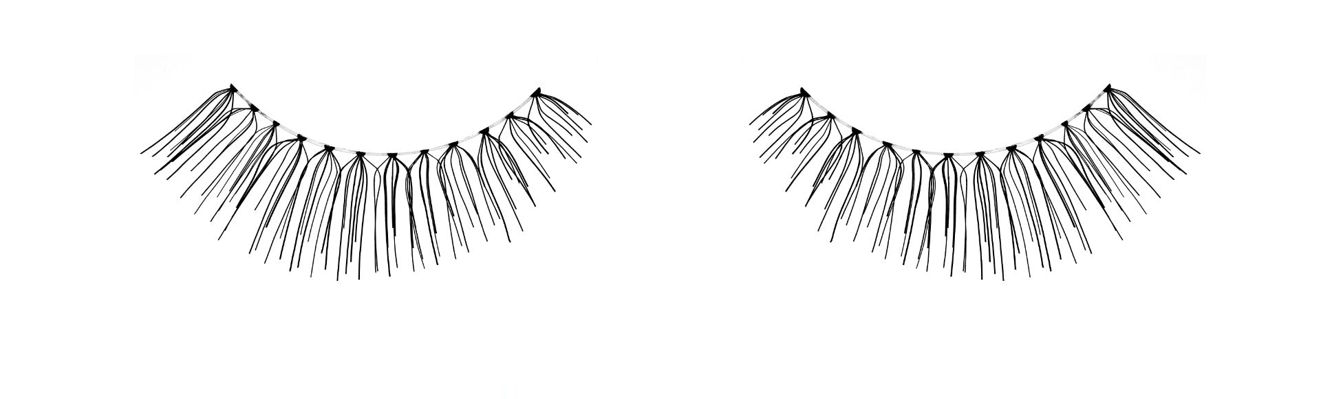 A single pair of Ardell Natural 123 outside its packaging isolated in white color background