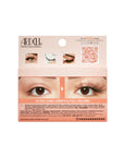 Back details of Ardell's Big Beautiful Lashes Cheeky packaging with image application & its inclusions