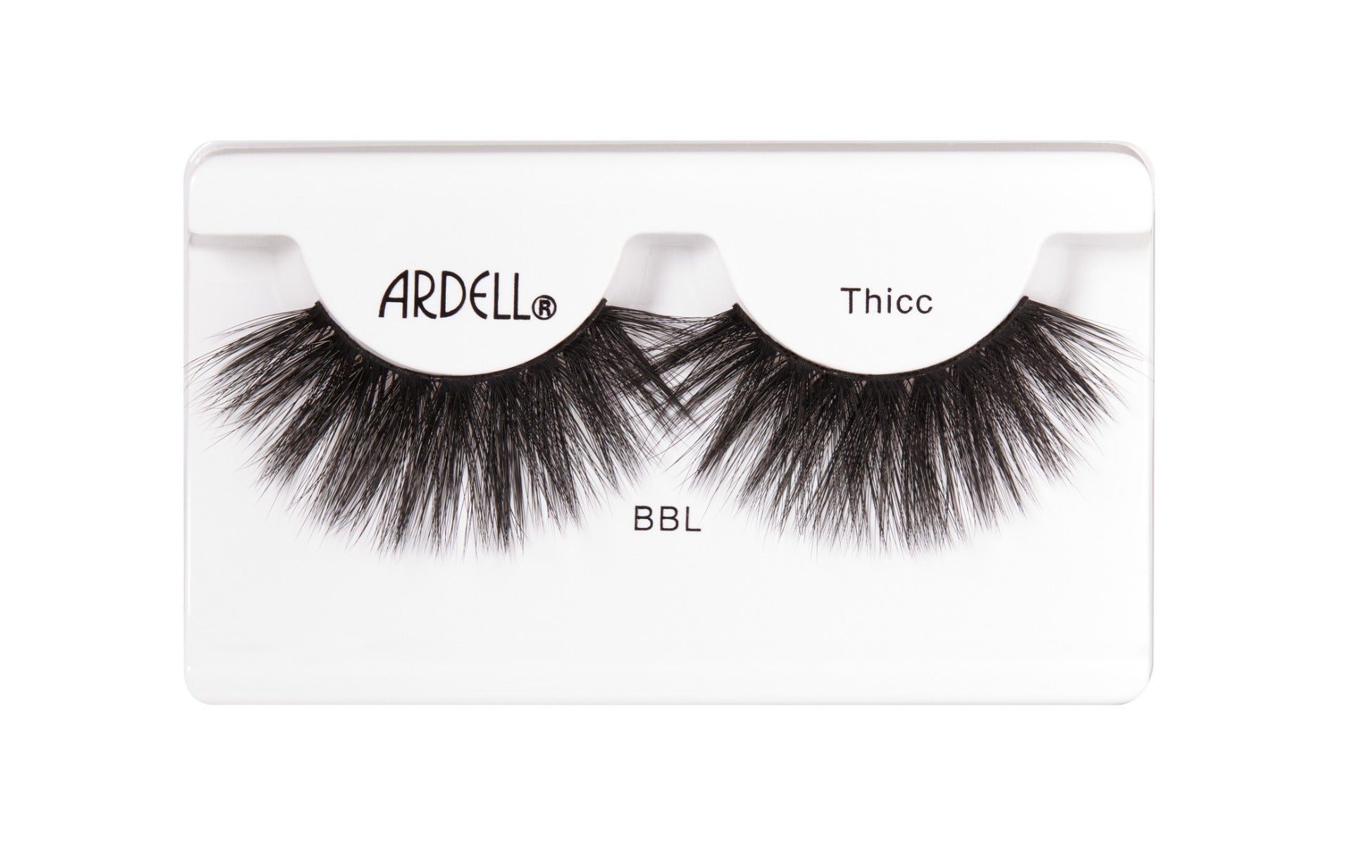 Ardell BBL Thicc False Lashes ƒ?? Bold, dramatic faux lashes with extra volume for a full, eye-catching look.