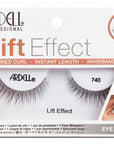 Front view of an Ardell Lift Effect 740 false lashes set in complete retail wall hook packaging