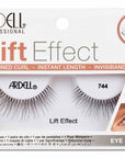 Front view of an Ardell Lift Effect 744 false lashes set in complete retail wall hook packaging