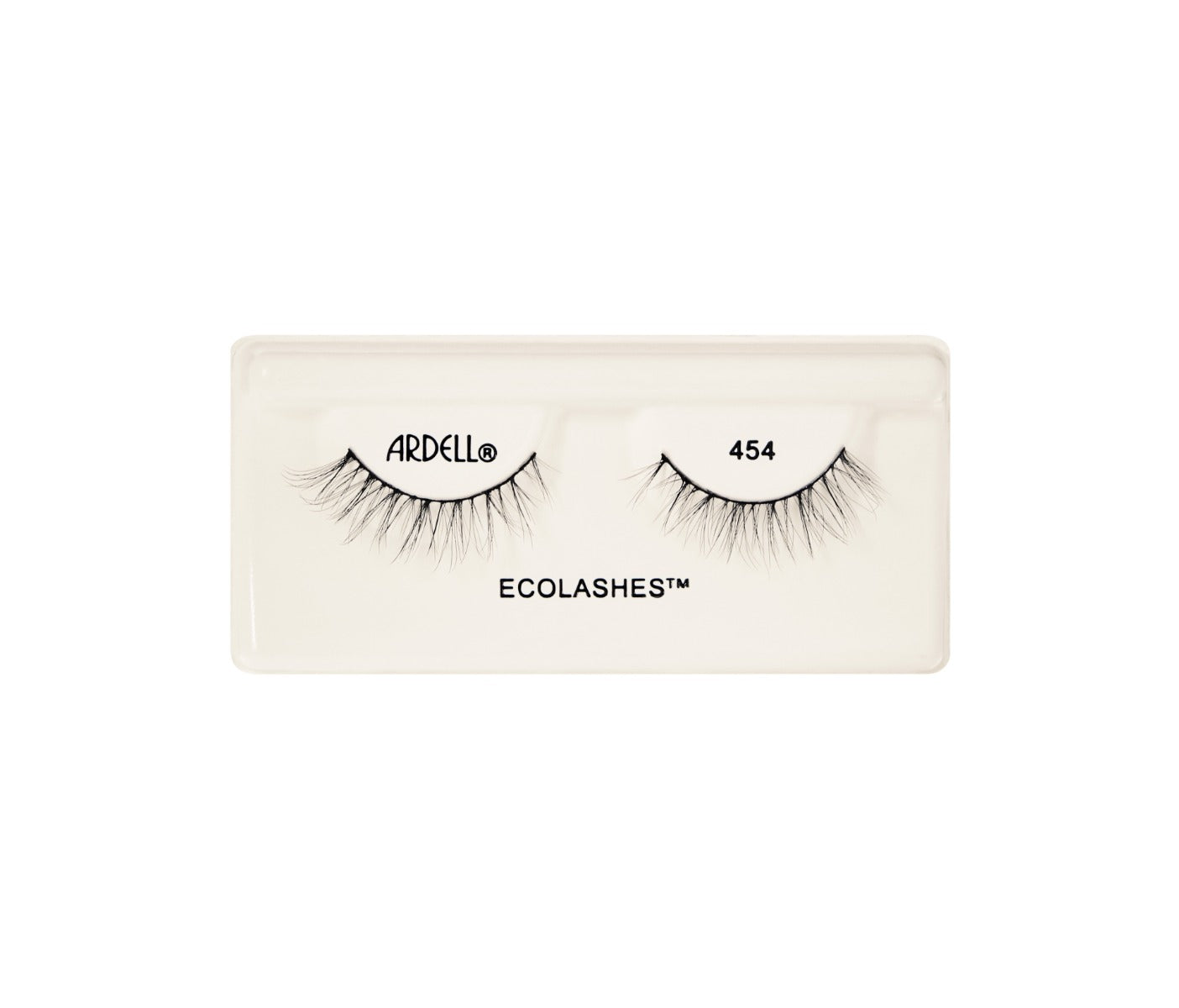 Ardell Ecolashes 454, natural-looking vegan false lashes made with sustainable materials.