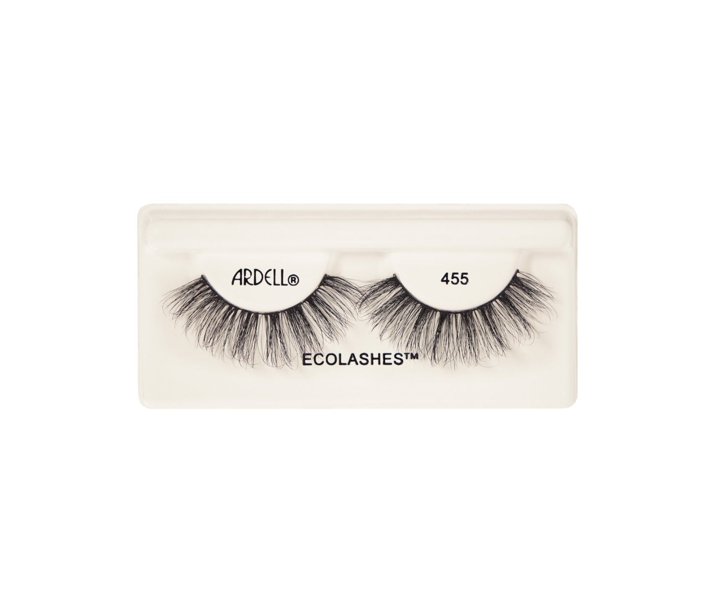 Ardell Ecolashes 455, voluminous and eco-friendly false lashes in a sustainable packaging.
