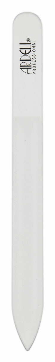 Front of Ardell Nail Addict Glass File lay in white color background