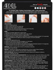 Back of Ardell Nail Addict in Nude French with application instructions in three different languages