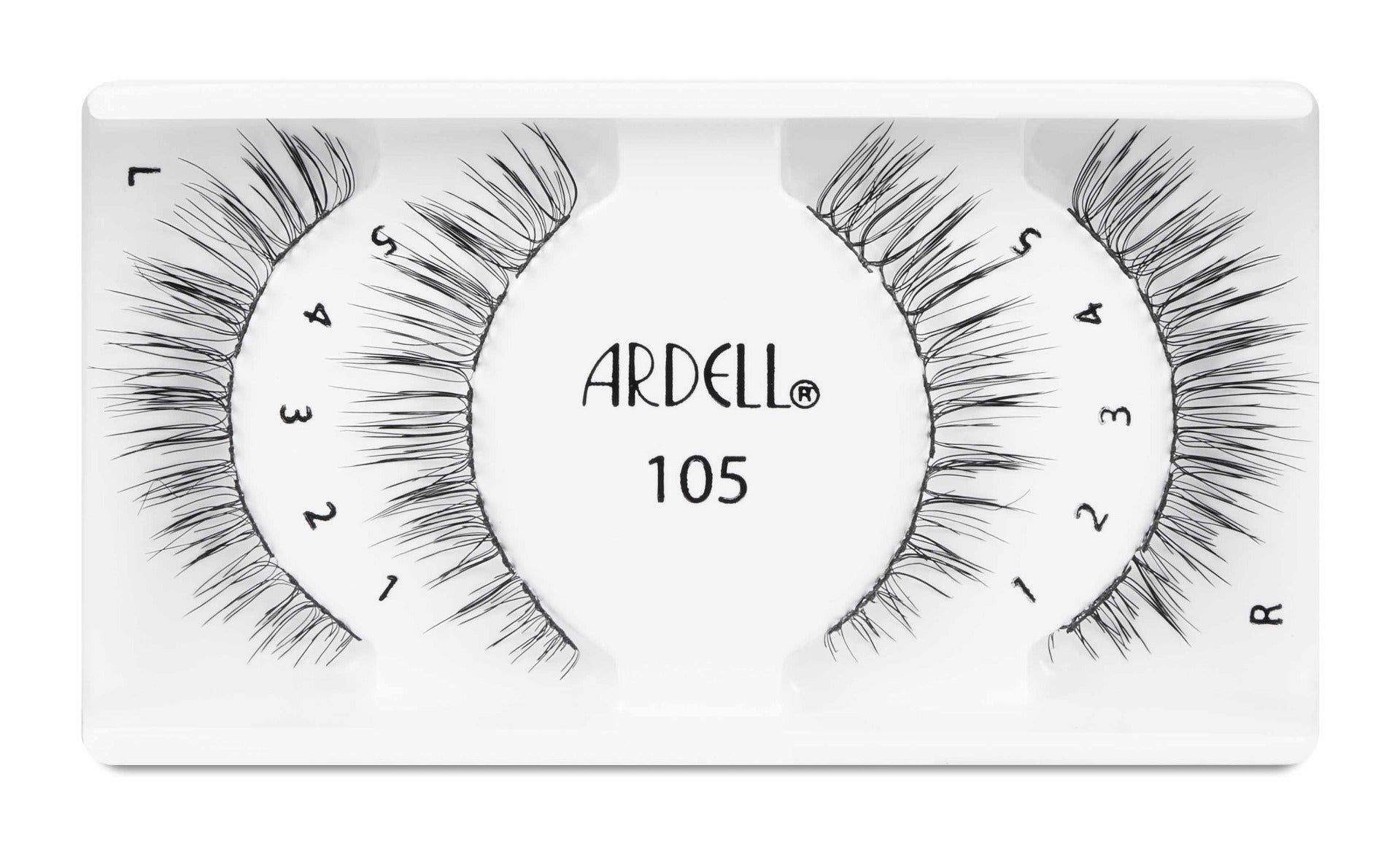 2 Pairs of Ardell,X-tended Wear #105 false rounded lash for eye opening effect