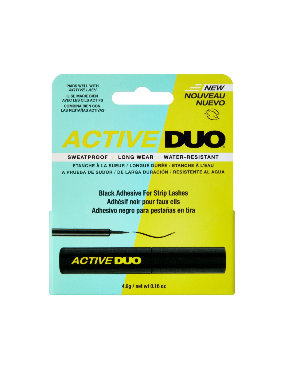 Front view of Ardell Active DUO Black retail box