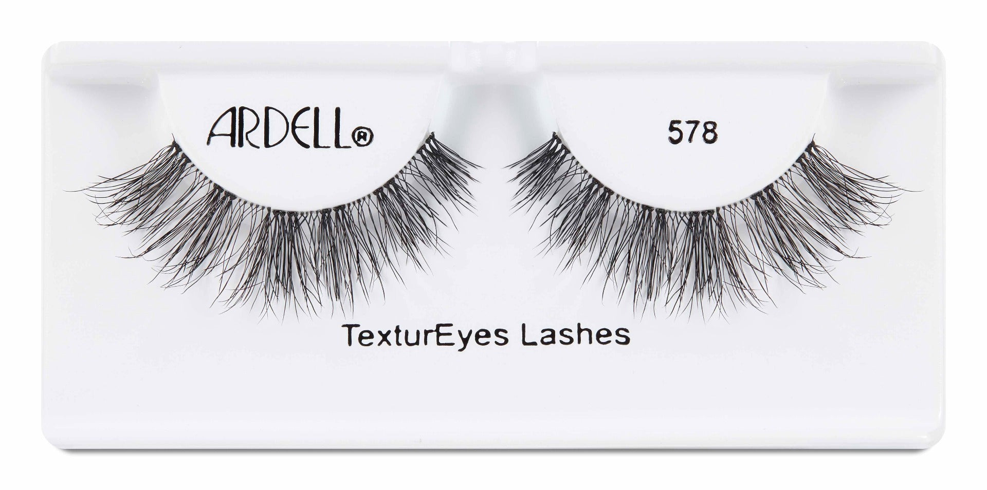 A single pair of Ardell Textureyes Lash 578 was placed into its inner pack, with some texts written on it