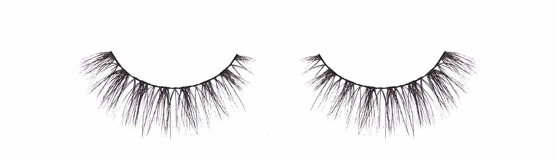 Ardell Magnetic Megahold 054 showing its light criss-crossing and multi-layering lashes isolated in white background