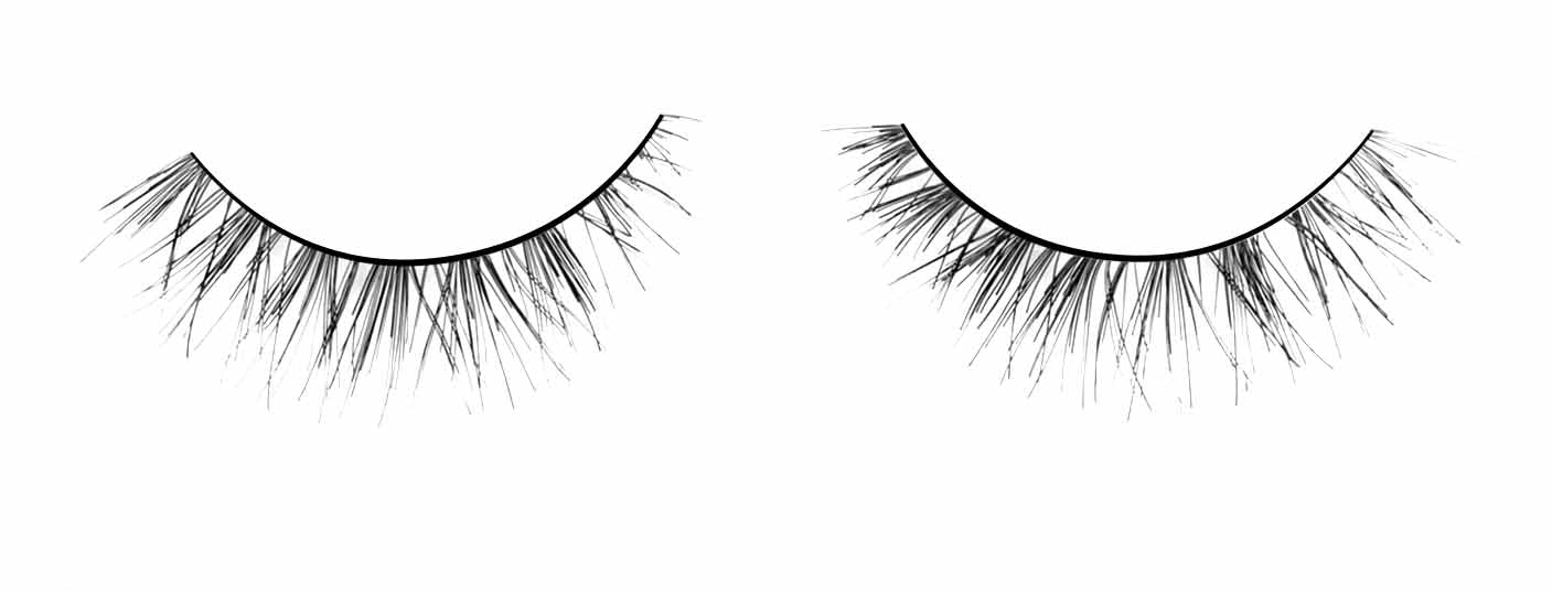 A single pair of Ardell Self Adhesive 120 Upper & Under Lashes for the left & right eye