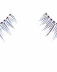 Pair of Ardell Color Impact 110 Blue false lashes side by side featuring clustered lash fibers