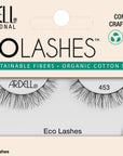 Frontview of a wall-hook ready retail pack of Ardell's Ecolashes 453 with printed text
