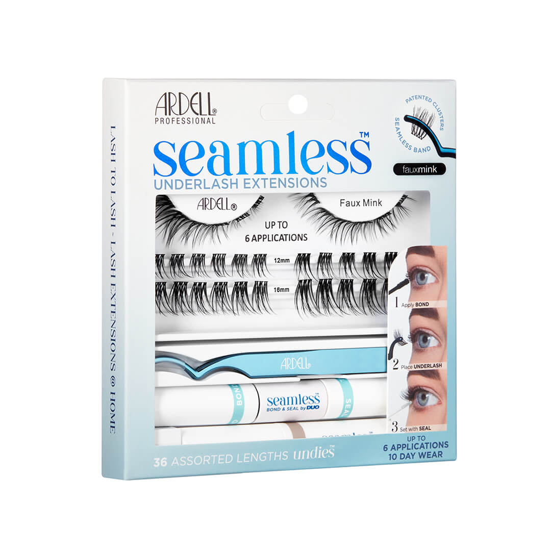 Seamless Extensions Faux Mink Side Packaging
