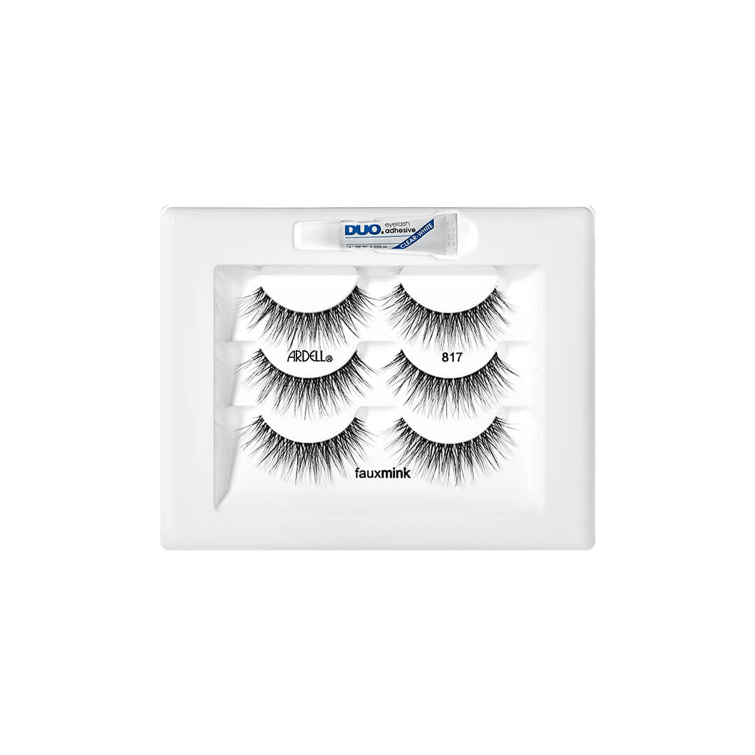 Ardell Holiday Faux Mink 817 Holiday 3pk SKU# 36726 Tray Packaging