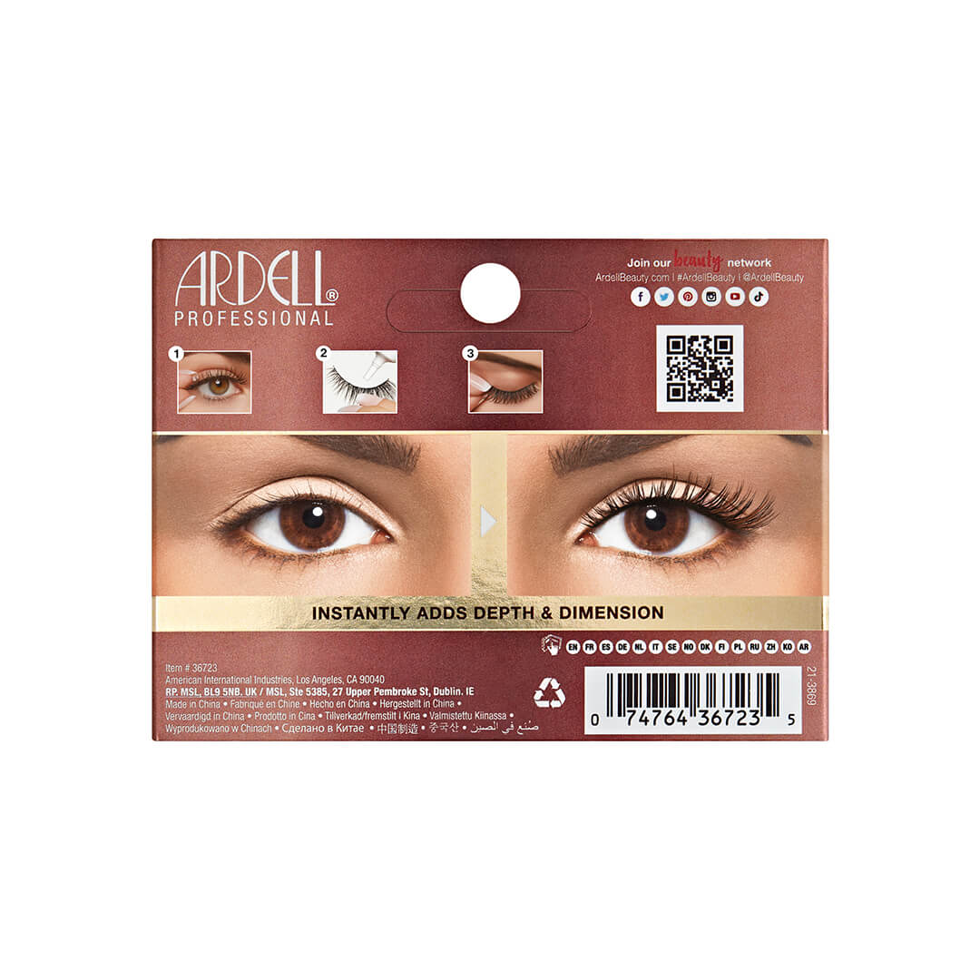 Ardell Lashes 36723 Balayage Wispies Bronde Packaging Back Side
