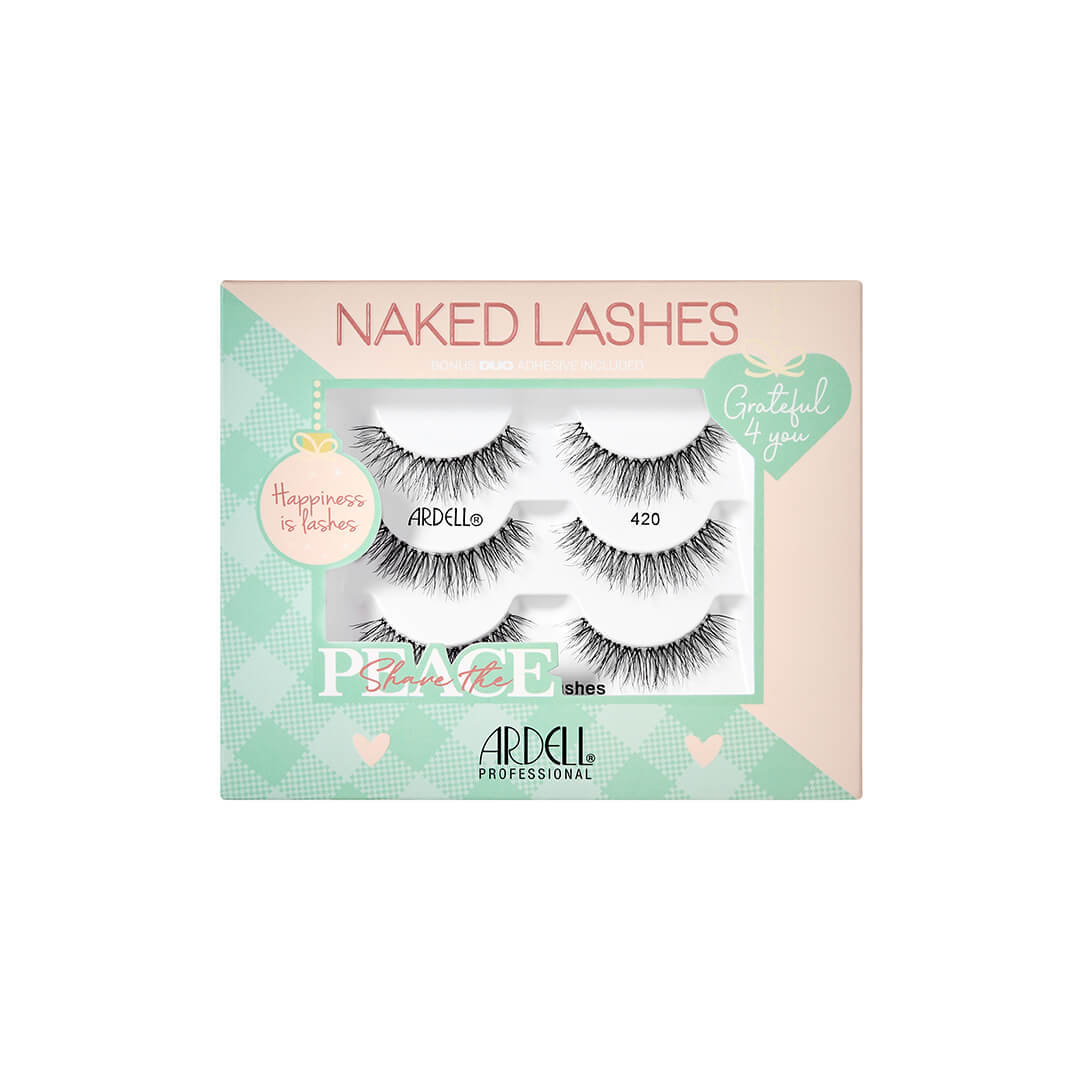 Ardell Naked 420 Holiday Lashes, 3 pair of lashes in package