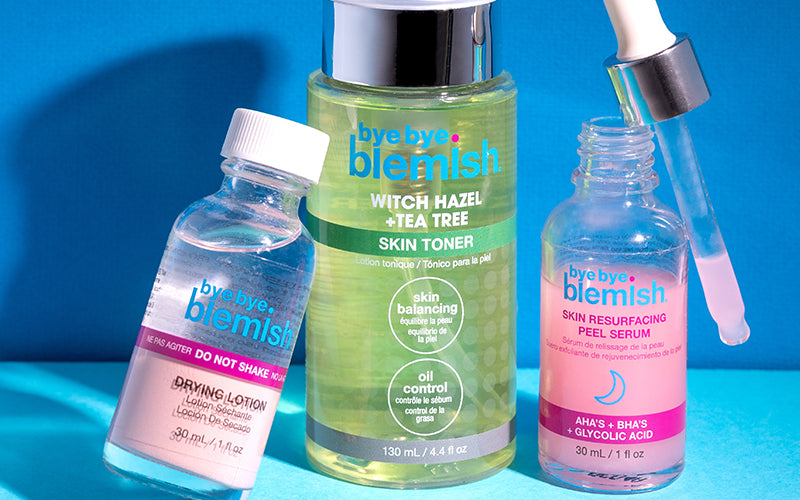 Bye Bye Blemish contact or support page for acne treatment products