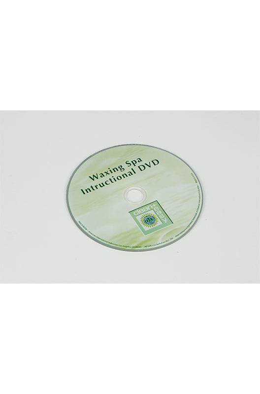 Top view of waxing depilation instructional dvd