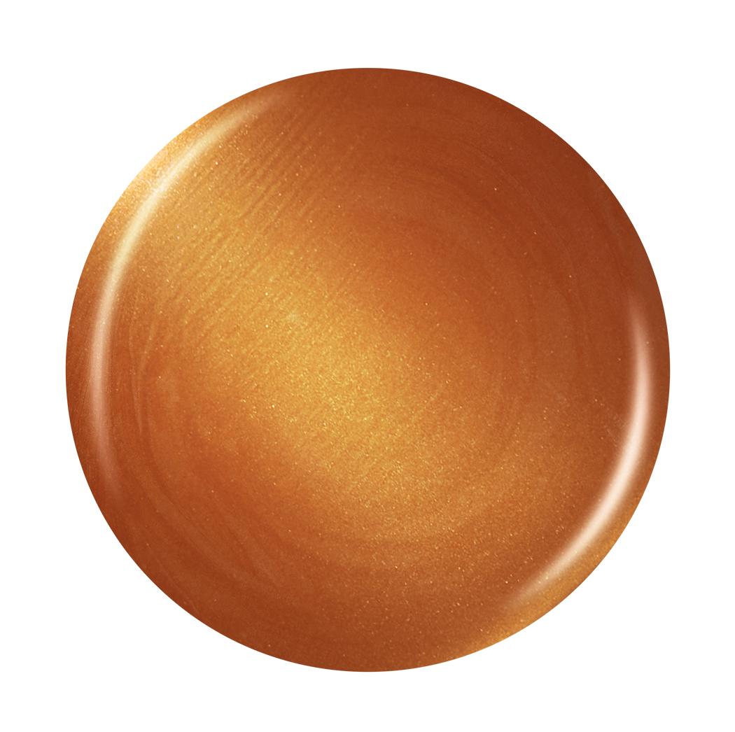 Color dot of shade Bring the Heat, a red-orange metallic.