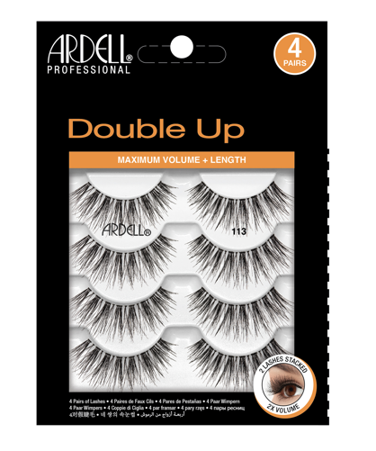 4 pair of lashes in packaging