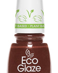 Front view of a capped nail polish bottle of China Glaze in Eco Glaze, Spring Posy variant
