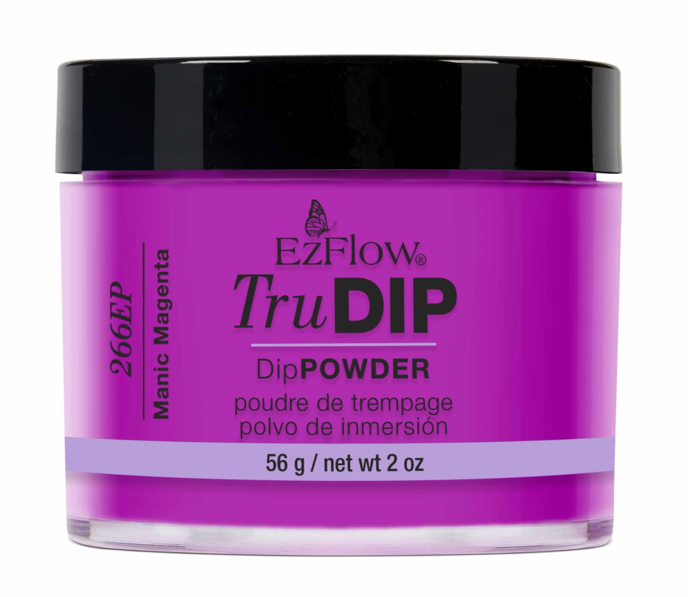 Front view of EzFlow TruDip shade Manic Magenta Jar