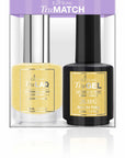 EzFlow TruMatch Bee Like Daisy yellow nail polish duo with lacquer and gel.