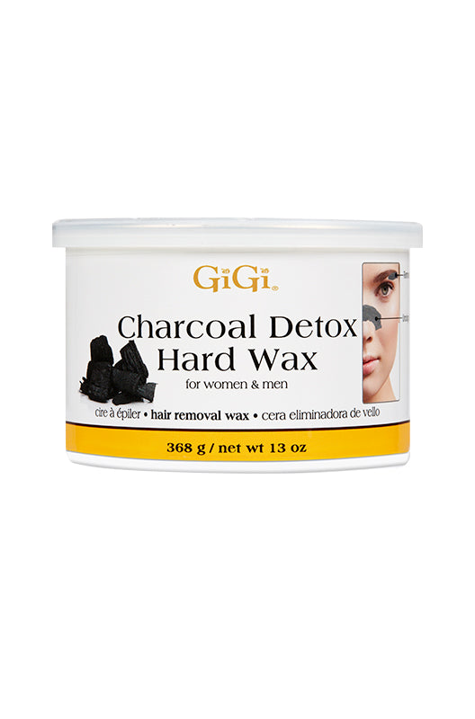 Front side of GiGi Charcoal Detox Hard Wax 13 ounce can