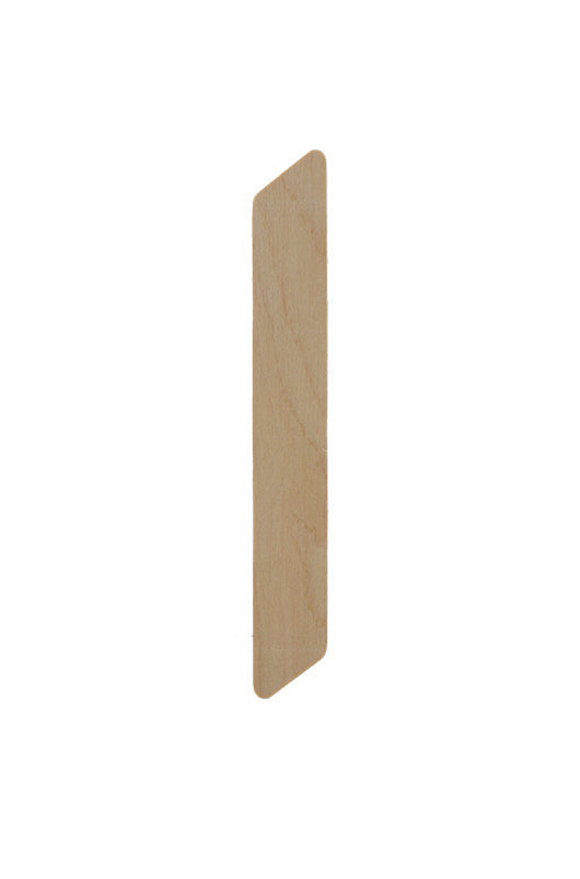 GiGi Wooden Wax Applicator (Single) - A single wooden wax applicator with a precision-cut edge for controlled waxing.