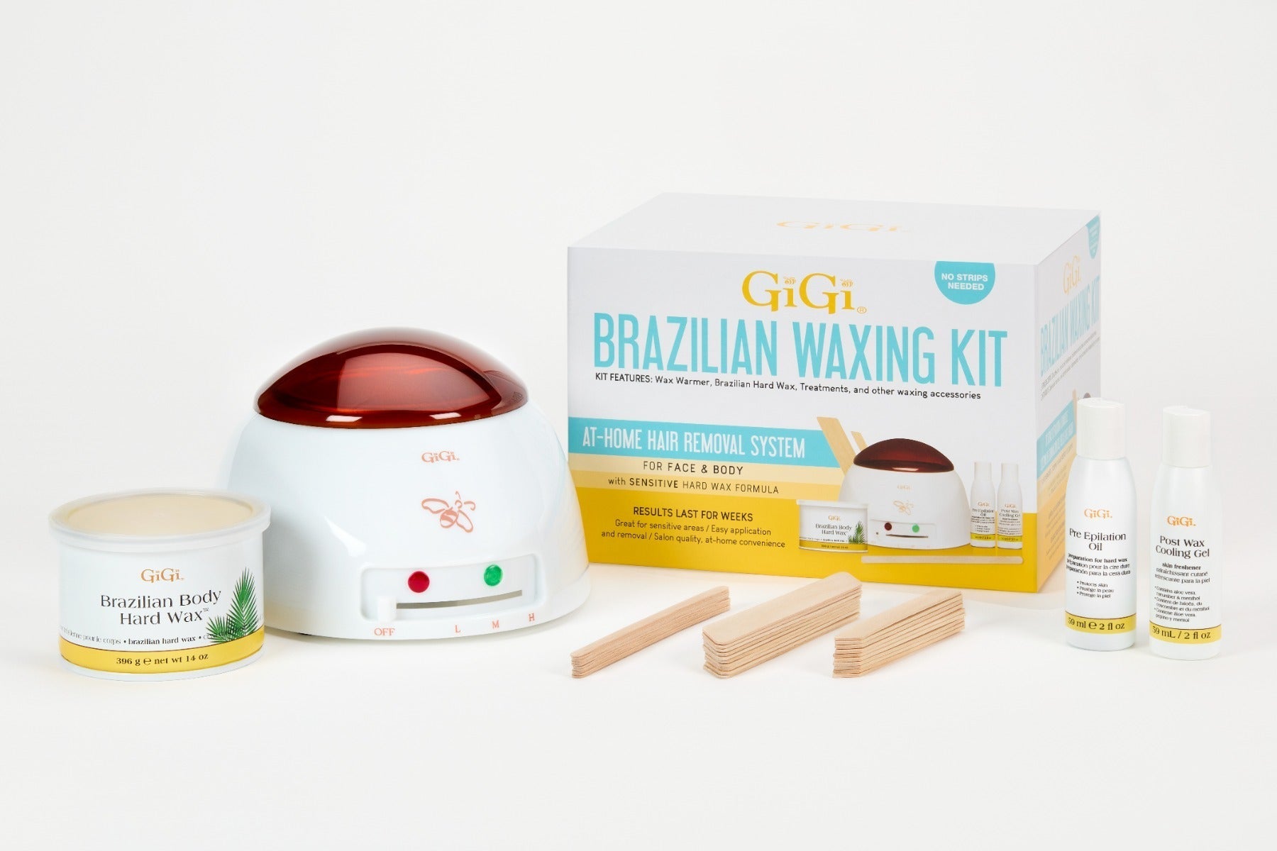 Brazilian Waxing Kit displayed outside of packaging