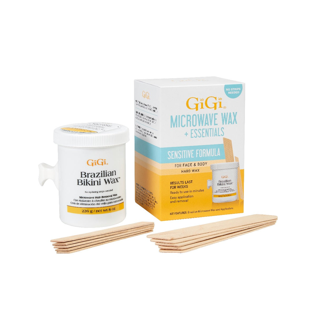 GiGi Sensitive Formula, Brazilian Bikini Microwave Wax & Essentials