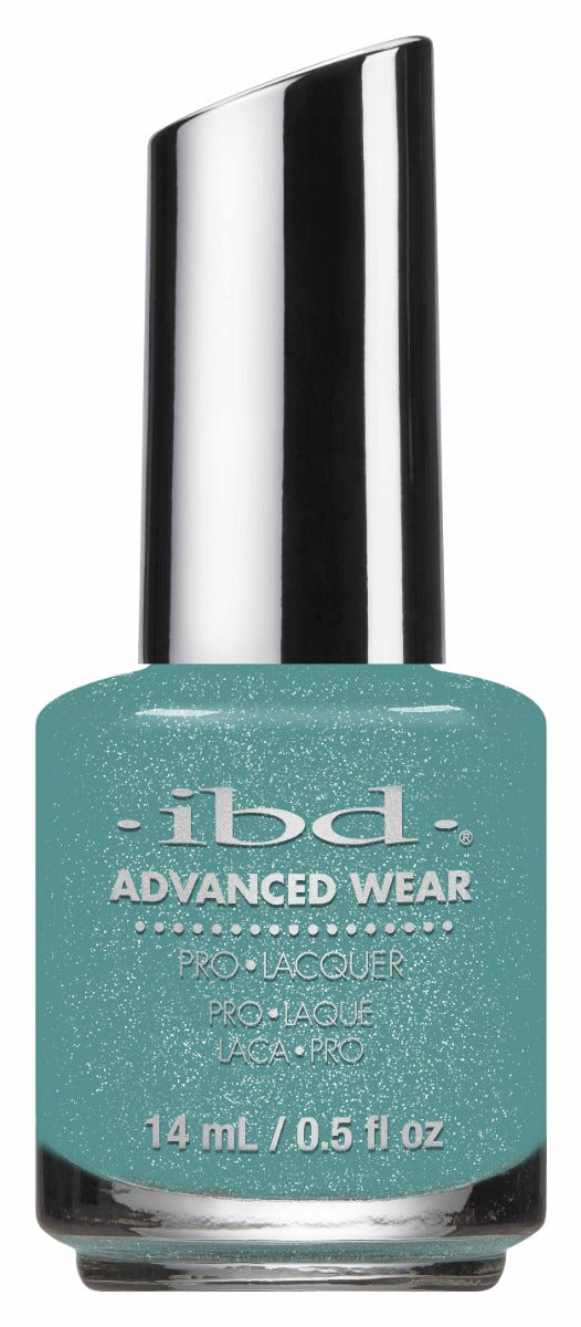 Front view of IBD Advanced Wear bottle in shade Keep It Glassy