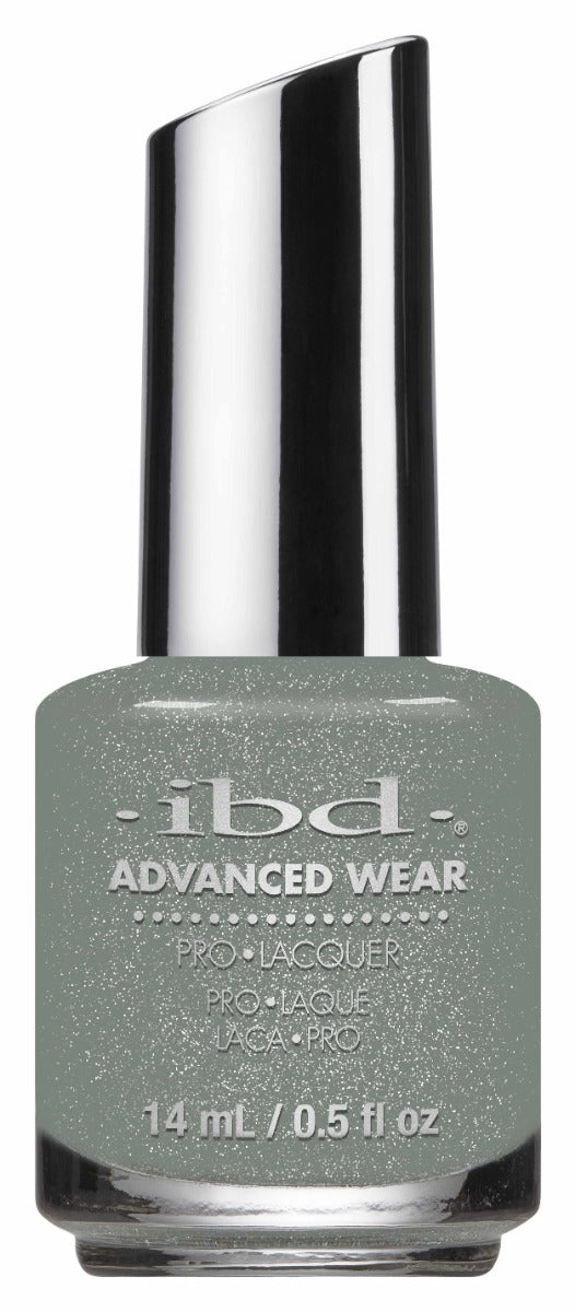 ibd Advanced Wear Nail Lacquer - Floored and Adored - Pro-quality nail lacquer in shimmering gray, providing long-lasting, chip-resistant wear.