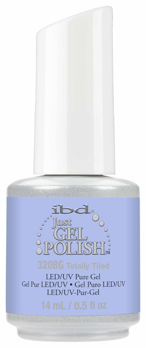 ibd Just Gel Polish - Totally Tiled LED/UV Gel - Light blue pure gel polish with high shine and long-lasting wear, compatible with LED and UV curing.