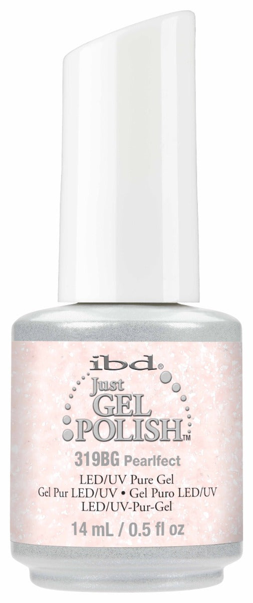Front view of IBD Just Gel Polish bottle in shade Pearlfect