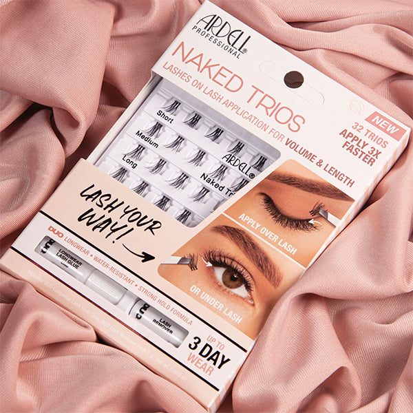 eyelash and eyebrow products including lashes, adhesives, and brow care