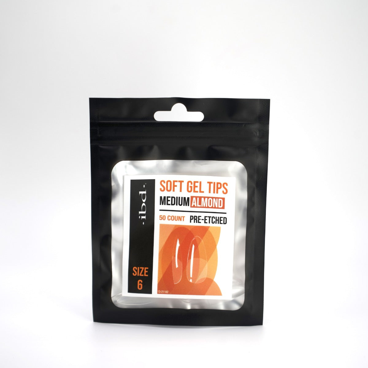 A FRONT VIEW OF IBD 50CT TIPS ALMOND MEDIUM 6 BAG