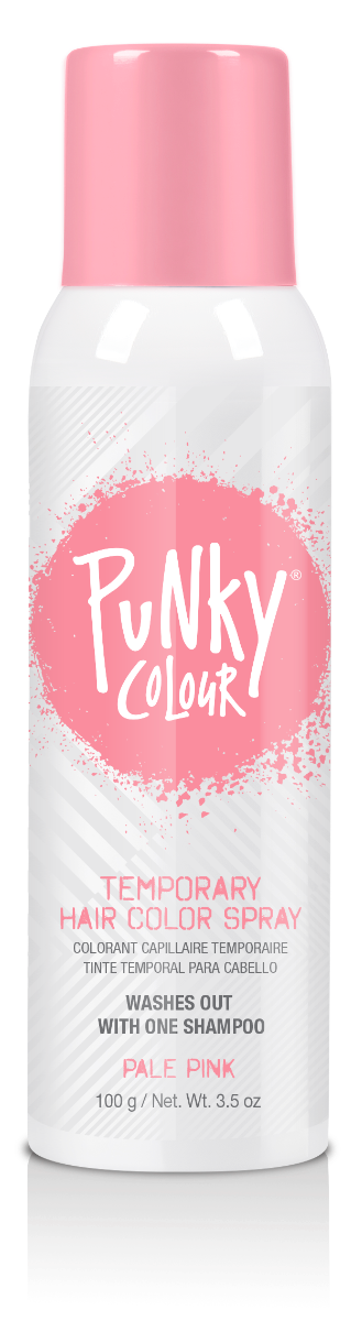 Punky Colour Pale Pink Temporary Hair Spray – A pink temporary hair color spray that washes out in one shampoo.