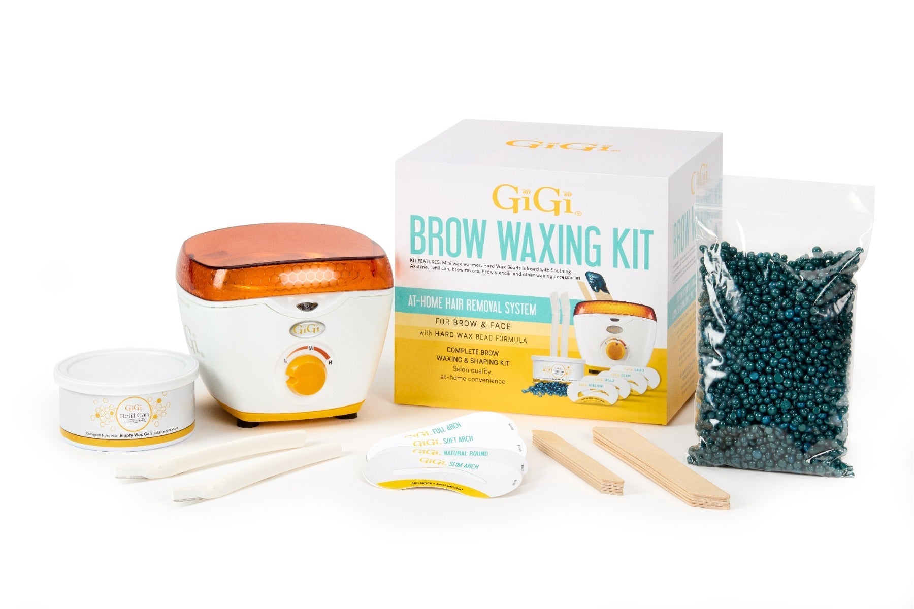 Brow Waxing Kit displayed outside of packaging