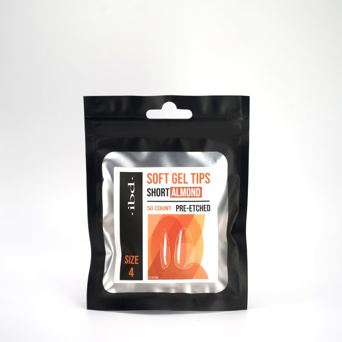 A FRONT VIEW OF IBD 50CT TIPS ALMOND SHORT 4 BAG