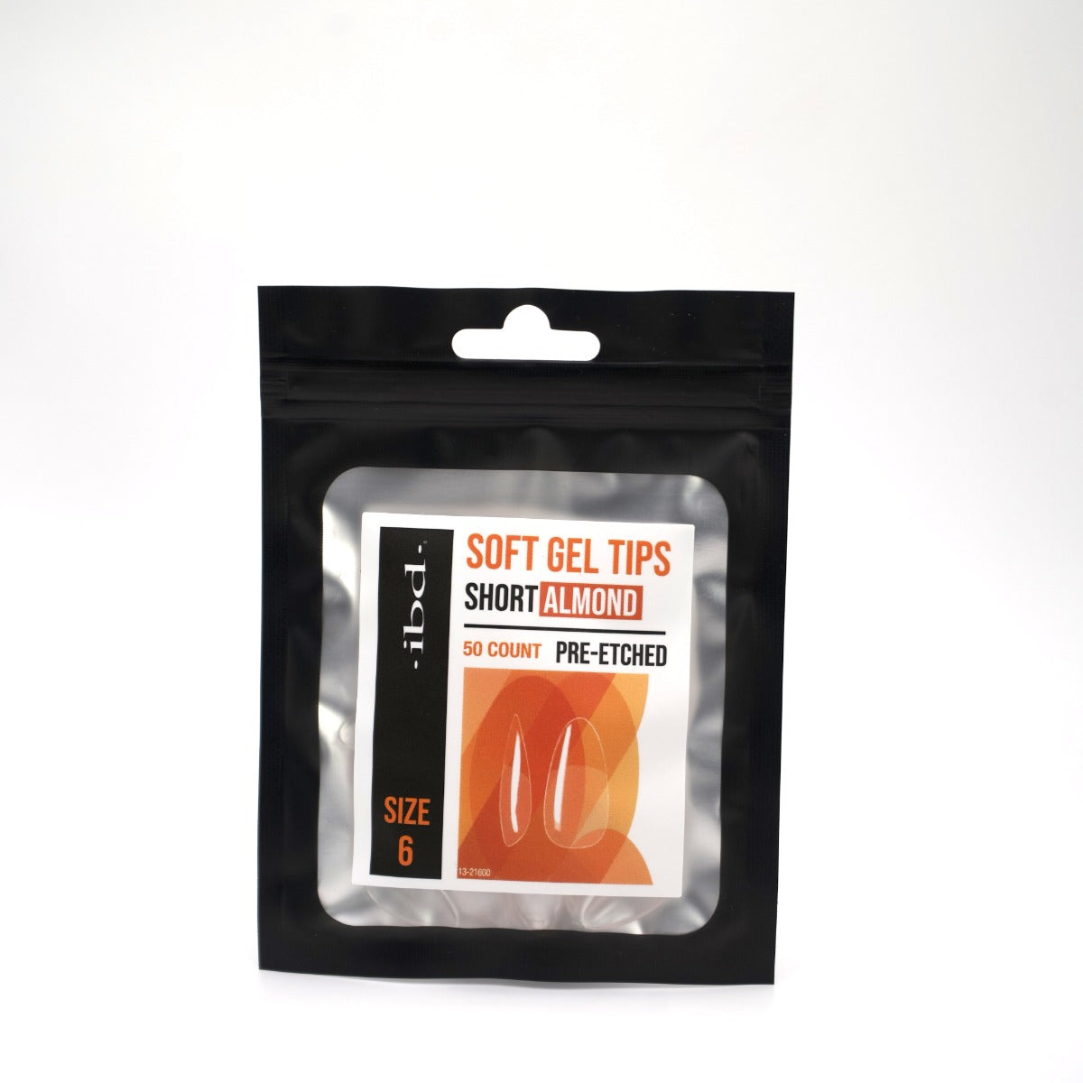 A FRONT VIEW OF IBD 50CT TIPS ALMOND SHORT 6 BAG