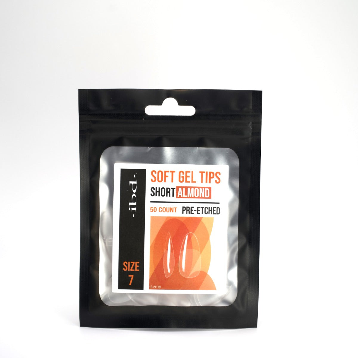 A FRONT VIEW OF IBD 50CT TIPS ALMOND SHORT 7 BAG