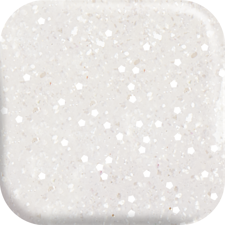 ProDip by SuperNail dip powder swatch in sparkling pink with glitter. High-quality formula for durable, glossy nails.