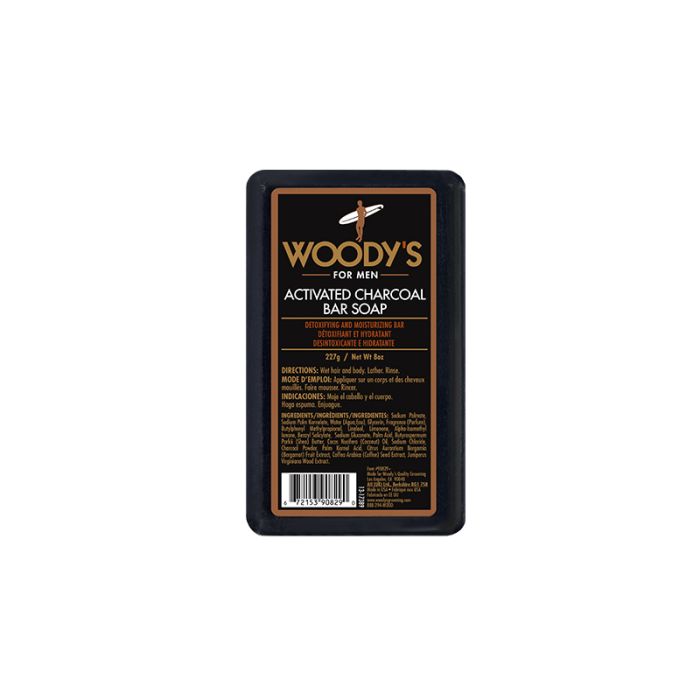 Woody's Activated Charcoal Bar Soap