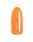 EzFlow TruMatch Happy Hour orange nail polish swatch with a glossy, vibrant finish.