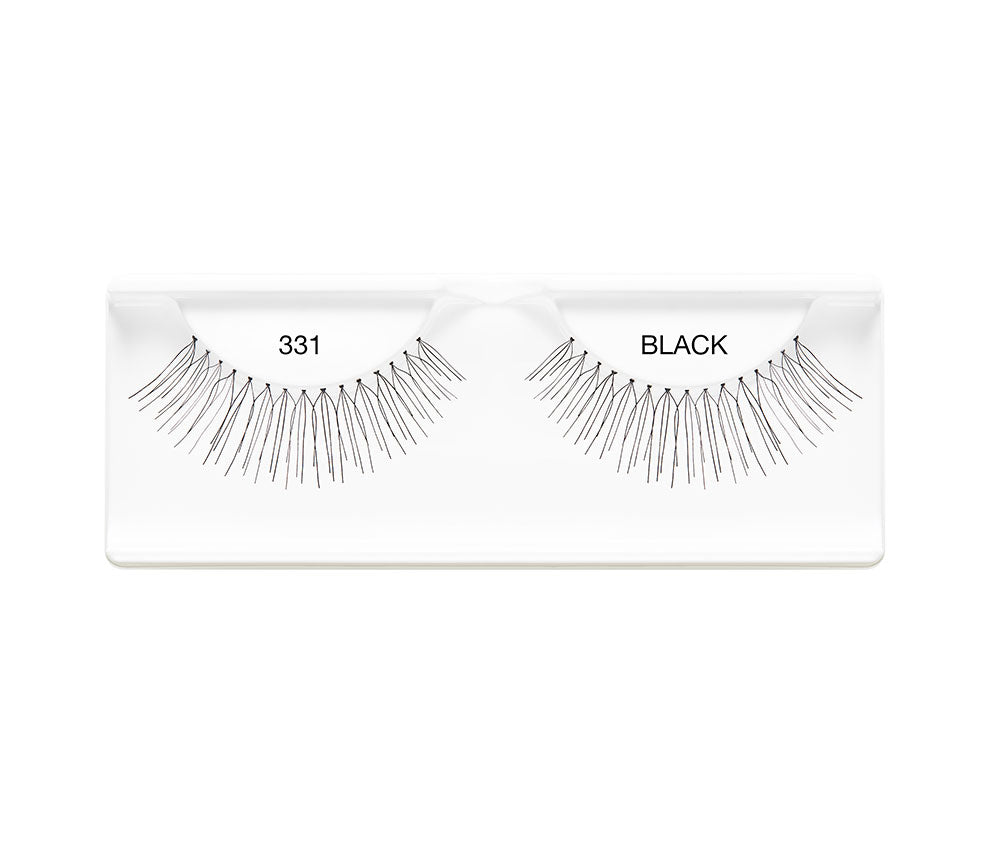 Ardell 331 Black lashes provide a subtle yet striking lash extension effect for any occasion.