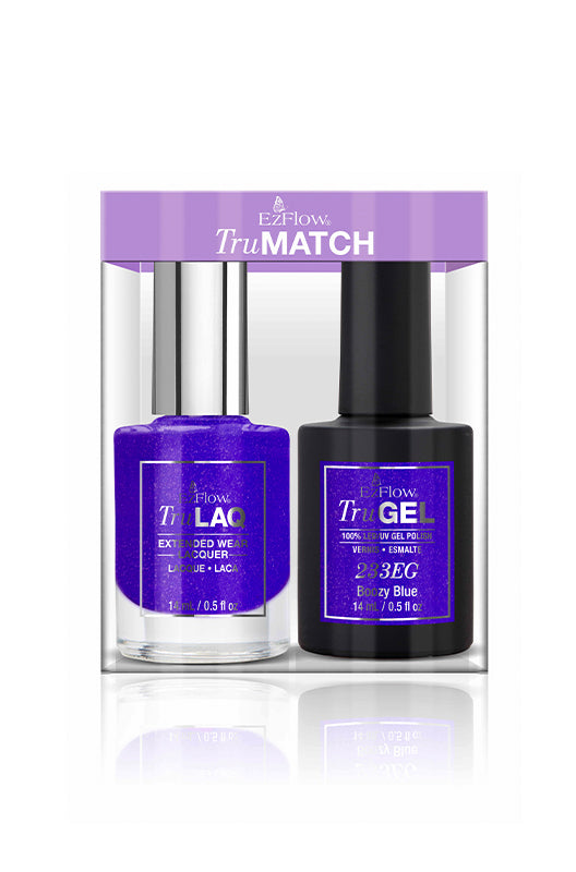 EzFlow Color Duos Boozy Blue 0.5 fl oz Gel & Lacquer Combo