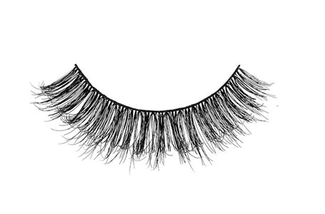 Close-up of an Ardell Mega Volume 251 faux lash featuring staggered fiber lengths and rounded silhouette